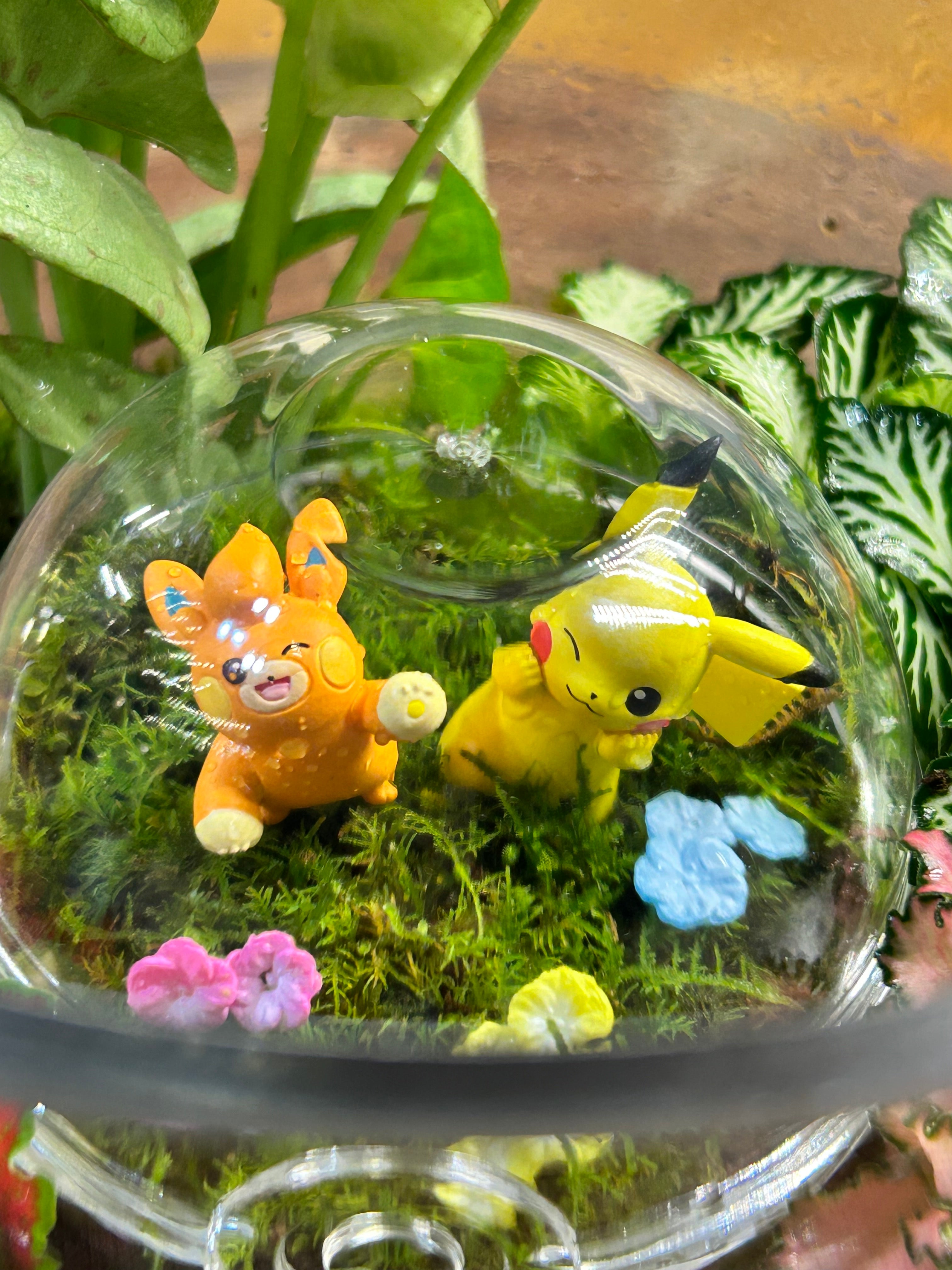 Hidden Forest Poké Ball Terrarium | Handmade Living Miniature World