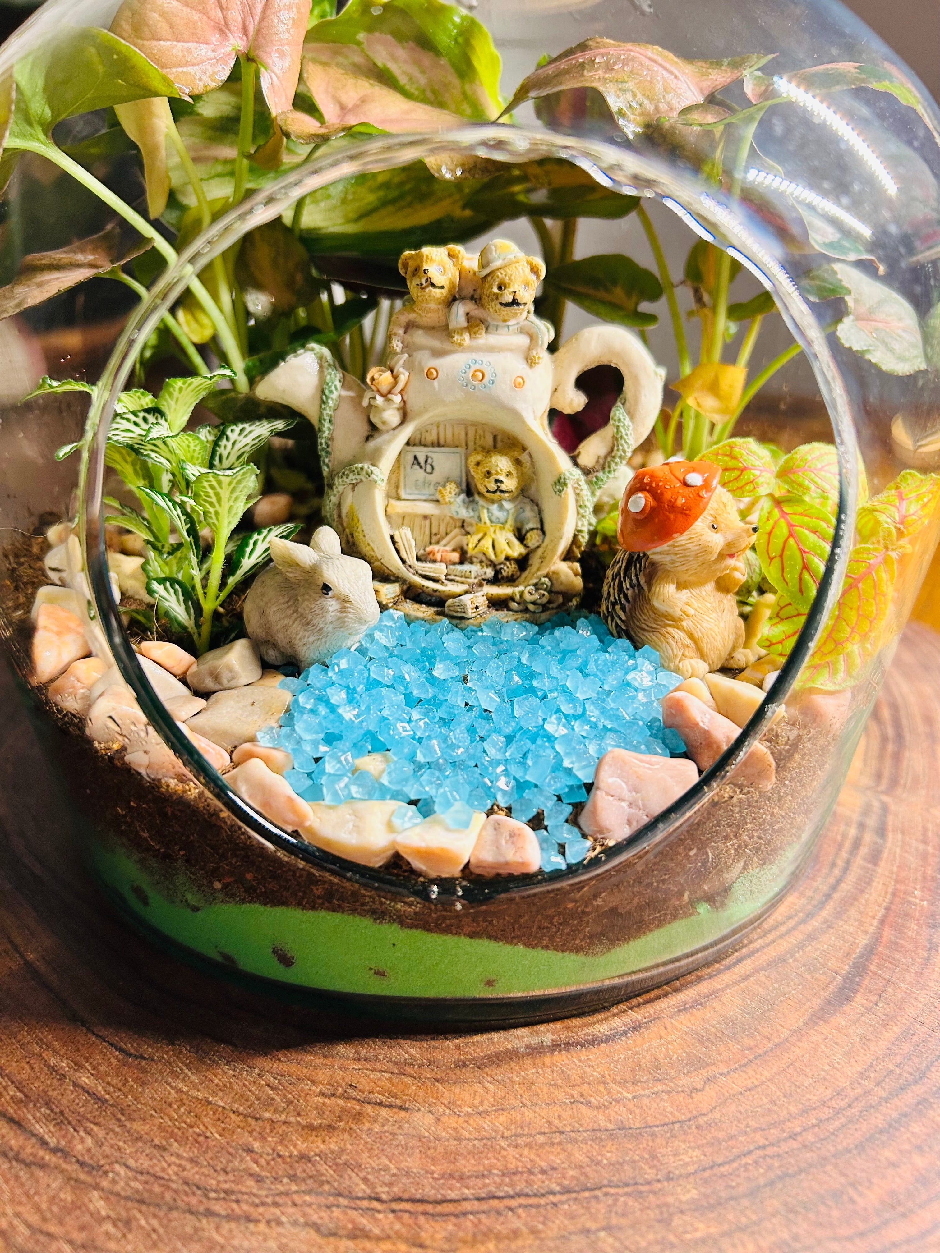 Moonlit Hideaway – Glowing Woodland Terrarium