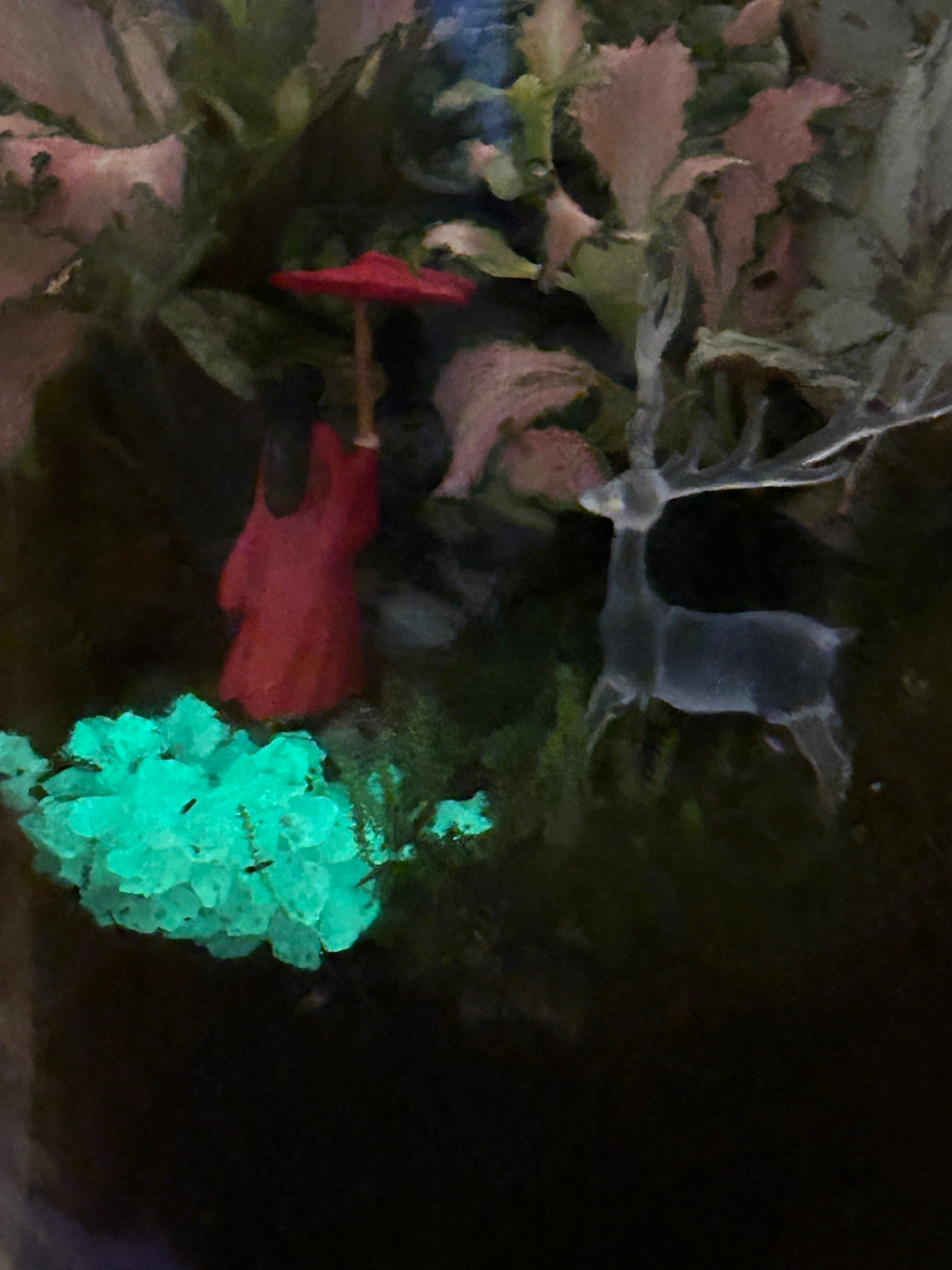 Lady in Red & Buddha Glow in the Dark Terrarium