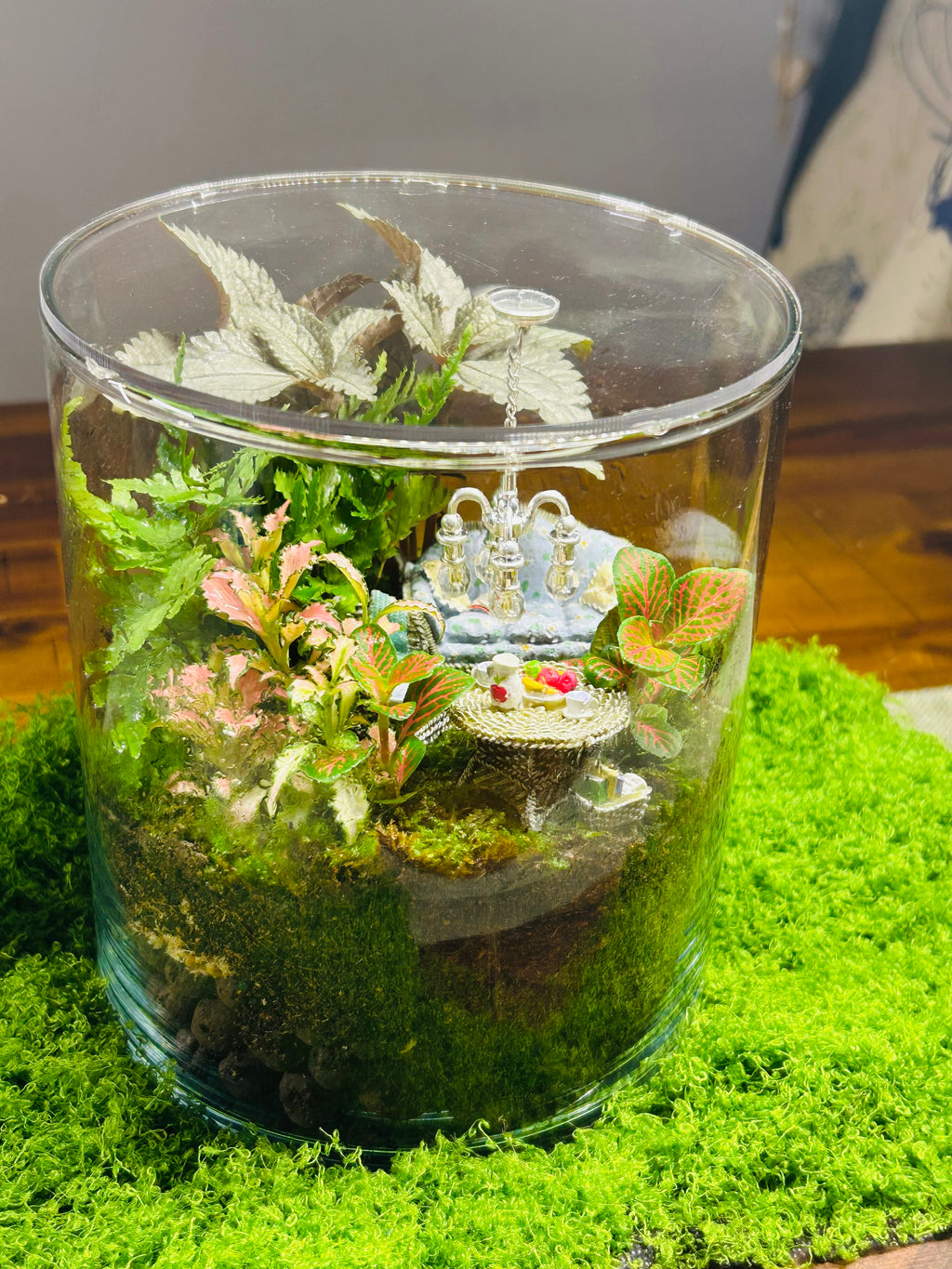 Luxury Living Room Terrarium Gift | Handmade Miniature Garden for Living Room Decor Sydney