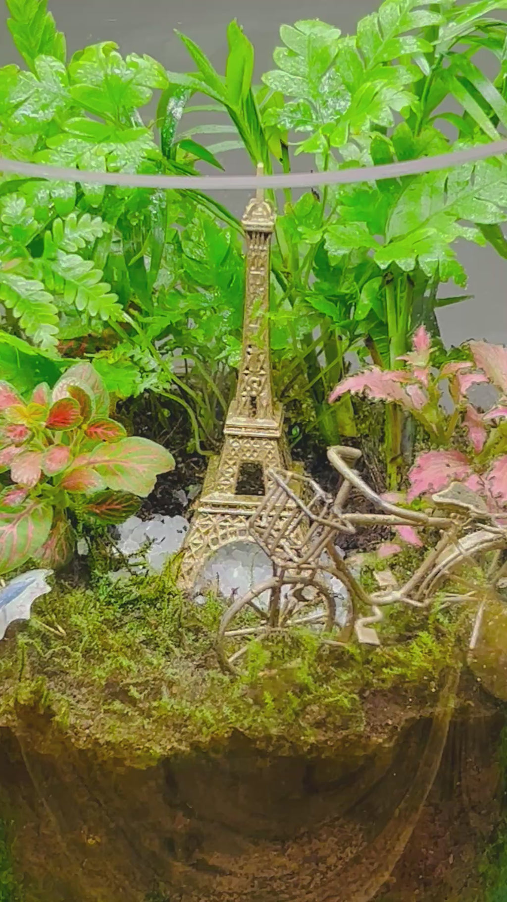 Paris Terrarium-Eiffel Tower Miniature Garden Handmade Gift Sydney